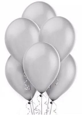 Gemar 11" Metalik Balon Gümüş 100"lü