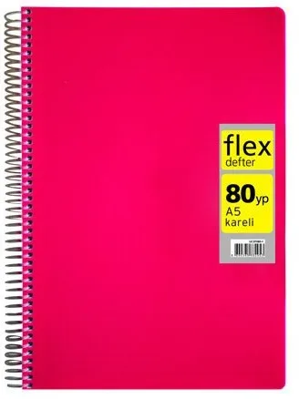 Umur Mynote Flex Neon A5 Pp Kapak Spiralli Defter Kareli 80 Yp Mfxne-a580-k