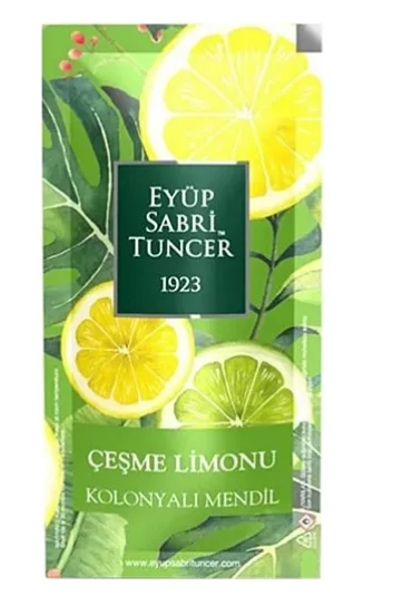 Eyüp Sabri Tuncer Kolonyalı Mendil 150"li Çeşme Limonu