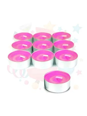 Nedi Tea-lıght Kokulu Mum 10"lu Pembe 11447
