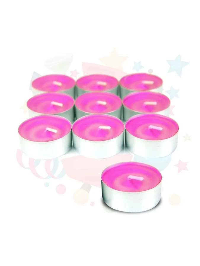 Nedi Tea-lıght Kokulu Mum 10"lu Pembe 11447