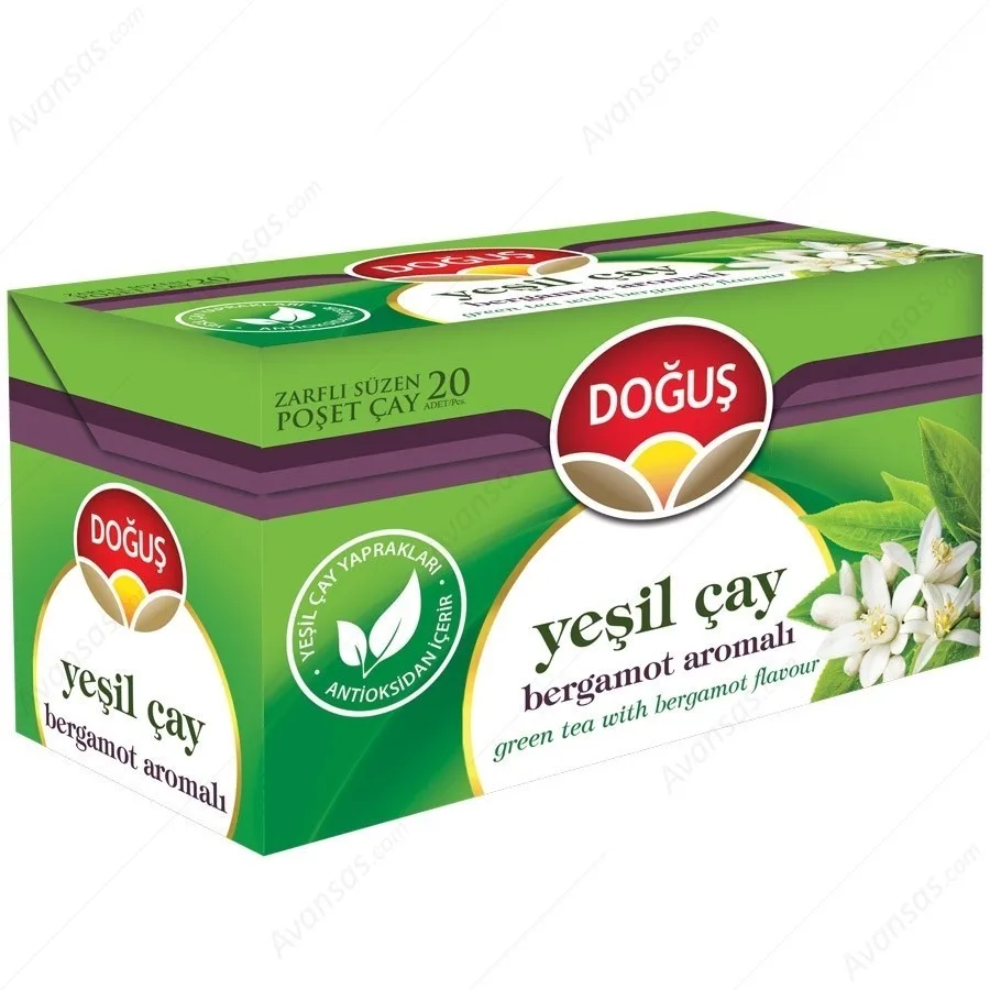 Doğuş Bergamotlu Yeşil Çay Süzen Poşet 1.75 Gr 20"li