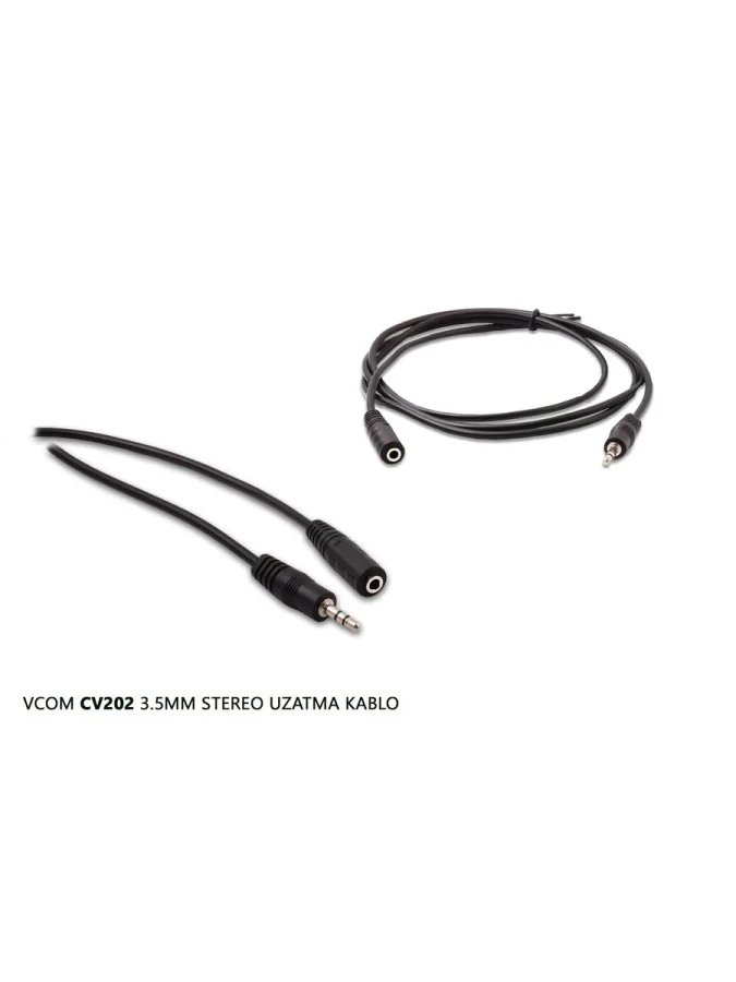 Vcom Cv202-3.0 3 Metre 3.5 Mm Stereo Uzatma Kablosu