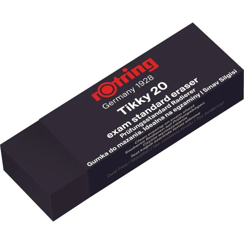 Rotring Sınav Silgisi Siyah Tıkky 20