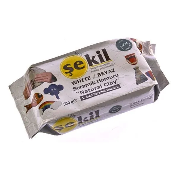 Şekil 500 Gr Beyaz Seramik Hamuru Vk500byz