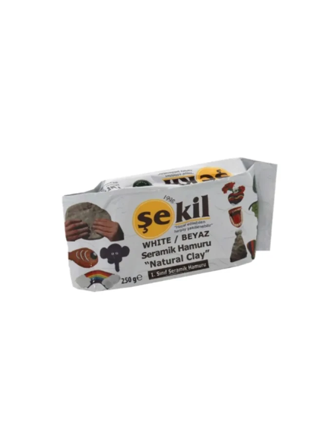 Şekil 250 Gr Seramik Hamuru Beyaz Vk250byz