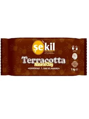 Şekil 1000 Gr Seramik Hamuru Terra Cotta Kahve Vk1000khv