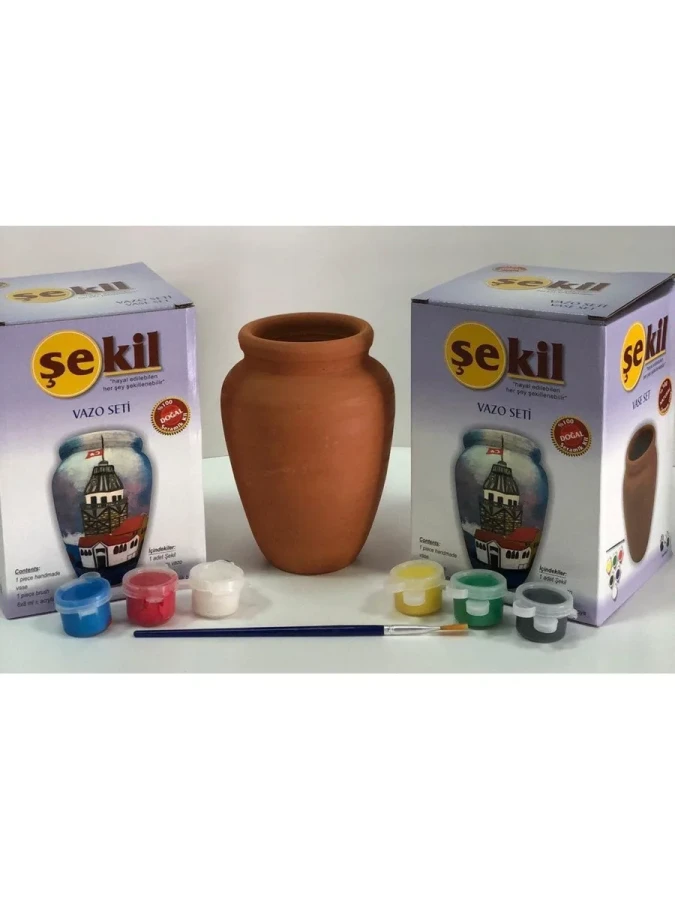 Şekil Kil Vazo\saksı Seti Sklvsset