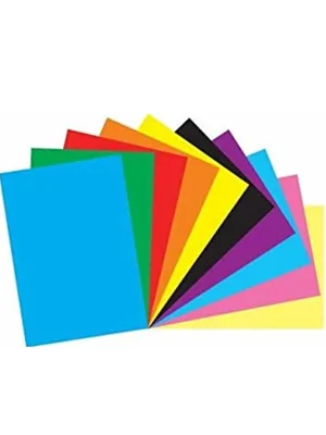 Puti 50x70 Fosforlu Fon Kartonu Mavi 3219