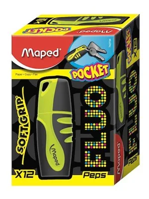 Maped Fluopeps Mini Fosforlu Kalem Sarı 742737-742734