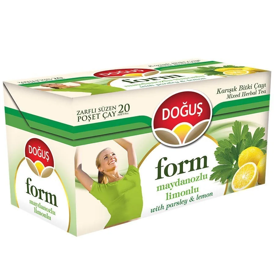 Doğuş Form Maydanozlu Limonlu Bitki Çayı Süzen Poşet 2 Gr 20"li