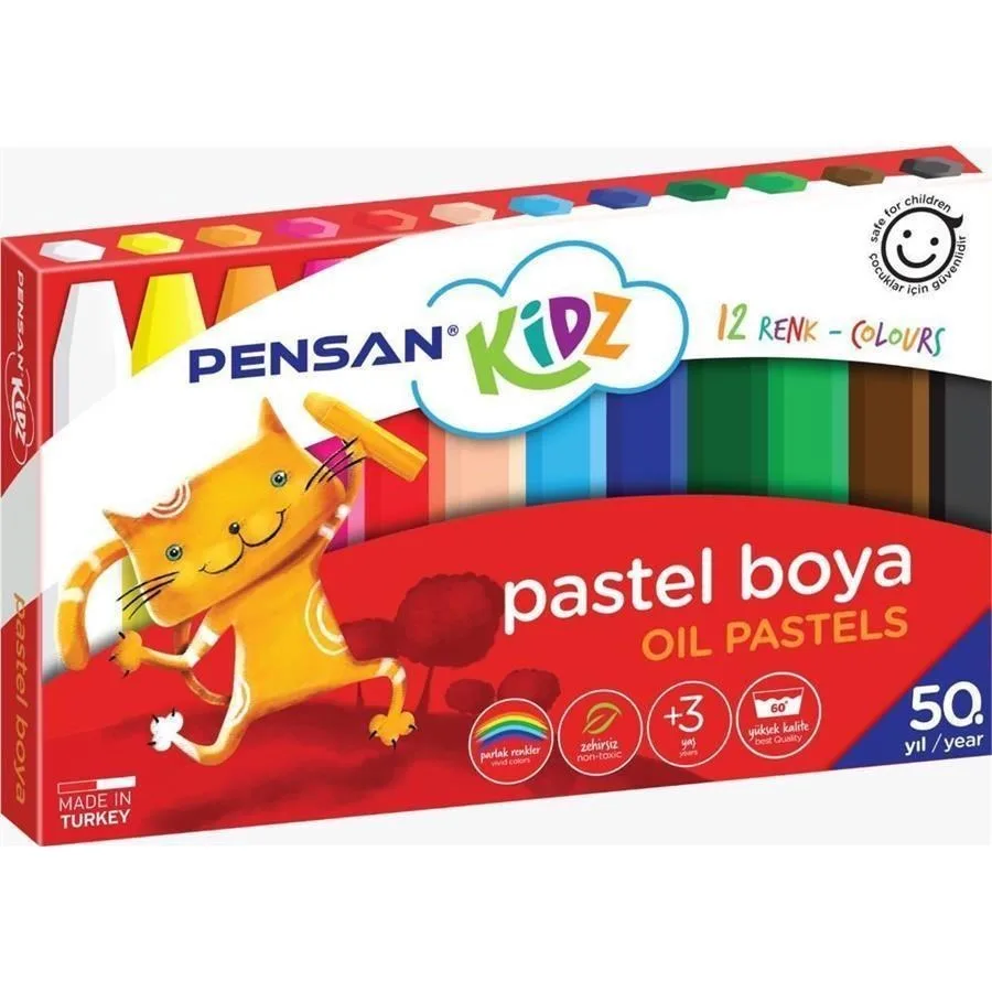 Pensan Kıdz Pastel Boya 12 Renk 98060pb12r