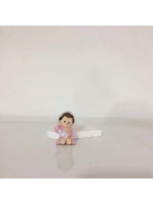 Sükseli Teraryum Objesi Kız Bebek Pembe S43