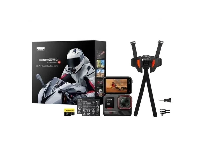 Insta360 Ace Pro 2 Aksiyon Kamerası - Motosiklet Kiti