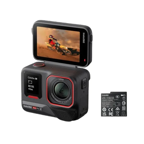 Insta360 Ace Pro 2 Aksiyon Kamerası - Motosiklet Kiti