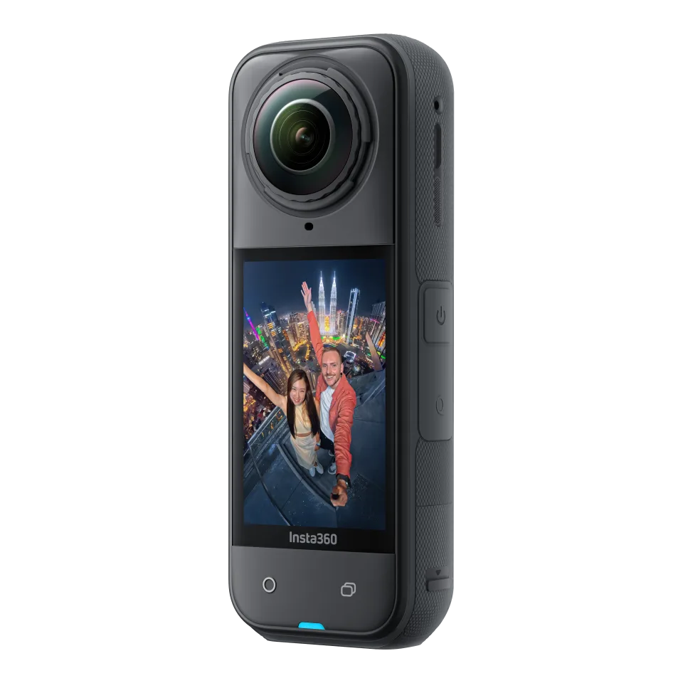 Insta360 X5 Siyah Aksiyon Kamerası - Motosiklet Kiti - Siyah