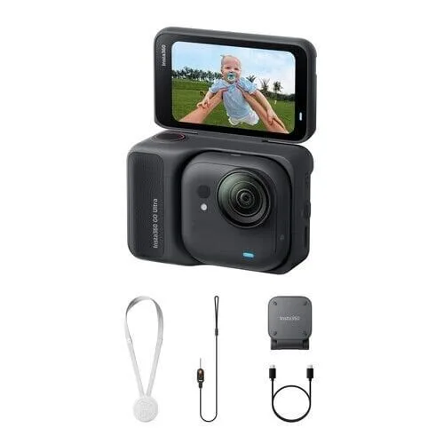 Insta360 Go Ultra Aksiyon Kamerası (Siyah)