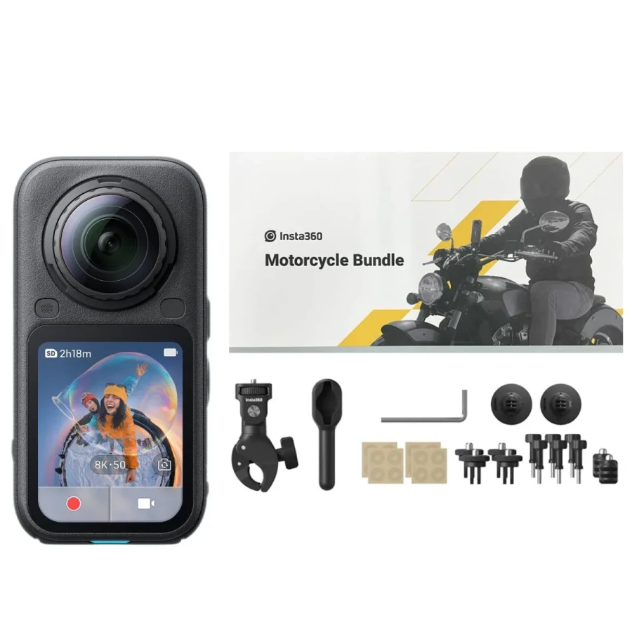 Insta360 X6 Aksiyon Kamerası - Motosiklet Kiti