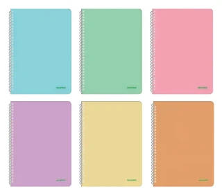Mopak Pastel A4 Pp Kapak Spiralli Defter Çizgili 96 Yp 40060110088