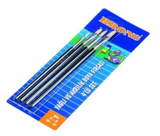 Brons Yağlı Boya Fırçası 4"lü 258 Seri (6-8-10-12)
