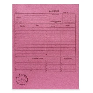 Ful 1.hamur Avukat Büro Dosyası 50 Li Pembe