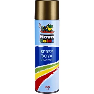 Nova Color 200 Ml Sprey Boya Altın Nc-811