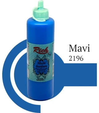 Rich 500 Cc Multı Surface Akrilik Boya 03872 Mavi