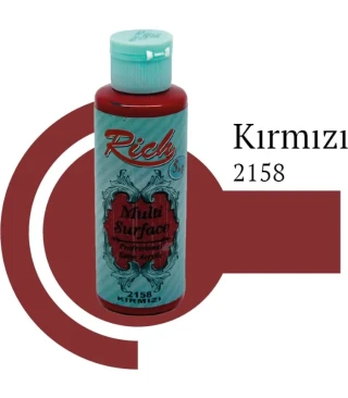 Rich 120 Cc Multı Surface Akrilik Boya 2158 Kırmızı