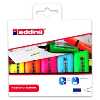 Edding Fosforlu Kalem 5 Renk 344\5s