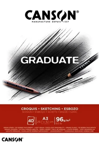 Canson Graduate A3 96 Gr 40yp Çizim Sketch Defter Cangrad 400110363