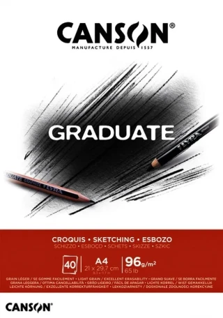 Canson Graduate A4 96 Gr 40yp Çizim Sketch Defter Cangrad 400127604