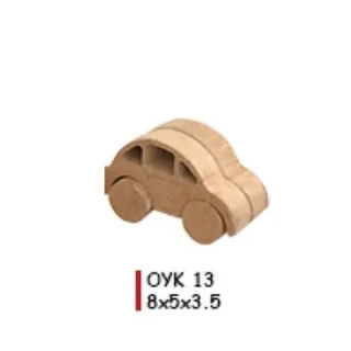 Aka Ahşap Oyuncak Obje Araba Oyk13