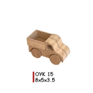 Aka Ahşap Oyuncak Obje Araba Oyk15
