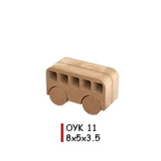 Aka Ahşap Oyuncak Obje Araba Oyk 11