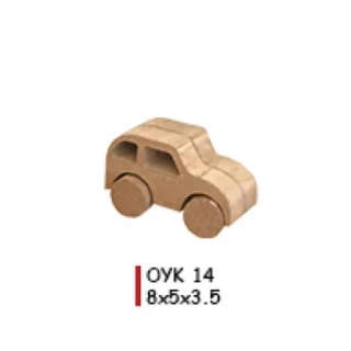 Aka Ahşap Oyuncak Obje Araba Oyk14