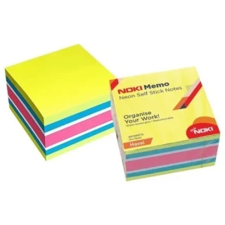 Noki Memo 75x75 450sf Havai Yapışkanlı Not Kağıdı Neon 12014-111
