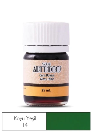 Artdeco 25 Ml Öğrenci Tipi Cam Boya 14 Koyu Yeşil