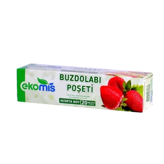 Ekomis 24x38 Cm Orta Boy Buzdolabı Poşeti 20"li 1312336