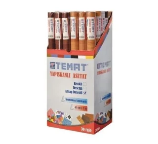 Temat 45 Cmx2mt Yapışkanlı Asetat Ahşap Desenli 159596