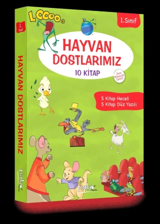 Hayvan Dostlarımız 1.sınıf 10 Kitap - Pinokyo Yayınları