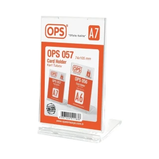 Ops A7 (74x105 Mm) Dikey Afiş Taşıyıcı 057