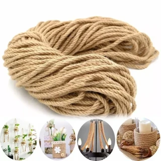 Elif 3 Mm Jüt İp (kendir İpi) Naturel 18mt +\