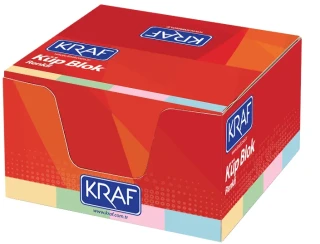 Kraf 8x8 Cm Küp Blok Renkli 117g