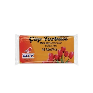 New City 40x45 Cm Mini Boy Çöp Poşeti 40"lı T-146
