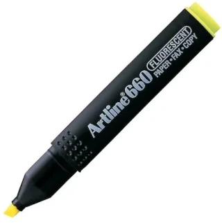 Artline Kesik Uç Fosforlu Kalem Neon Sarı Ek-660n