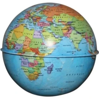 Gürbüz Globe Bank 42103 10 Cm Siyasi Kumbara Küre