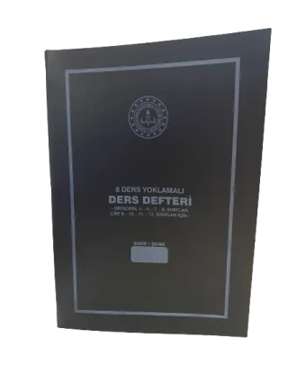 Gülpaş 8 Ders Yoklamalı Ders Defteri Ortaokul ve Lise İçin Dikişsiz Pp Kapak 384