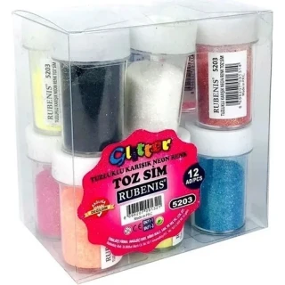 Rubenis Neon Toz Sim 12 Renk Tuzluklu 5203