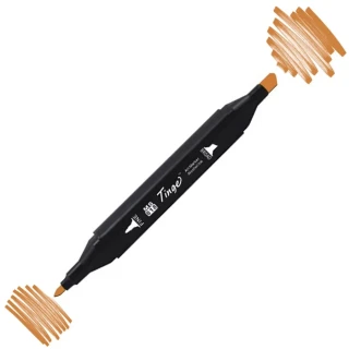 Del Rey Twin Çift Uçlu Marker Kalem Br103 Potato Brown