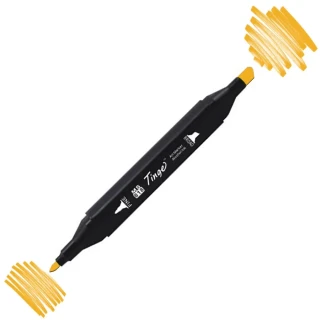 Del Rey Twin Çift Uçlu Marker Kalem Yr31 Dark Yellow